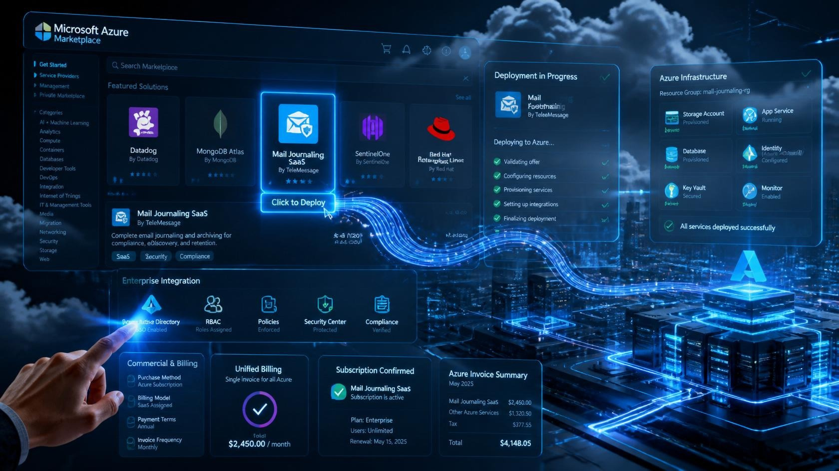 Seamless Purchase via Azure Marketplace: Simplifying Licensing & Commercial Procurement for Mail Journaling